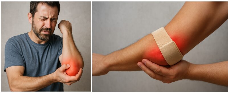 통증 감소와 힘줄 회복 속도 차이로 테니스엘보가 재발할 수 있는 이유
