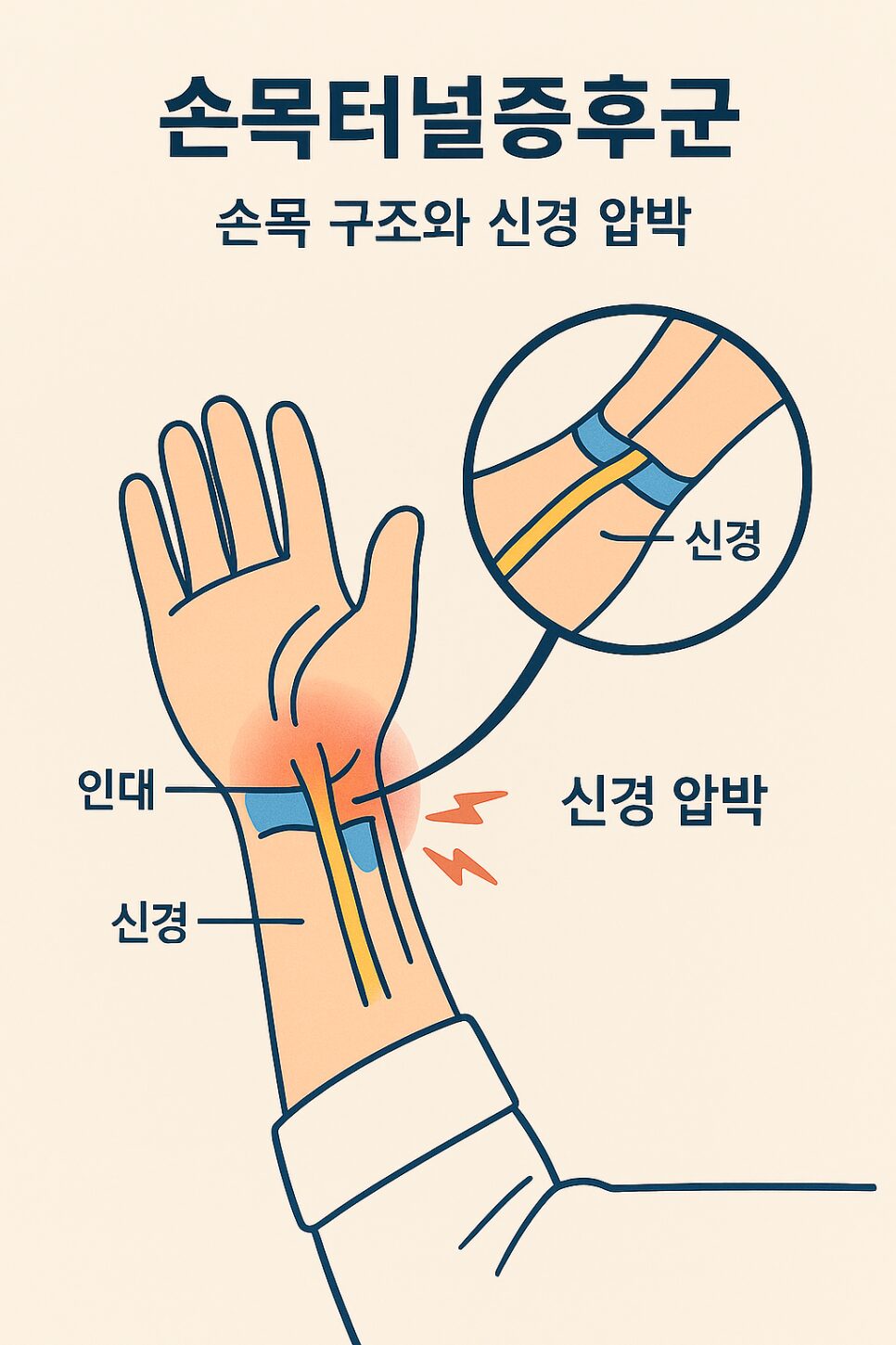 손목터널증후군 원인 손목을 많이 쓰는 사람에게 더 흔한 이유