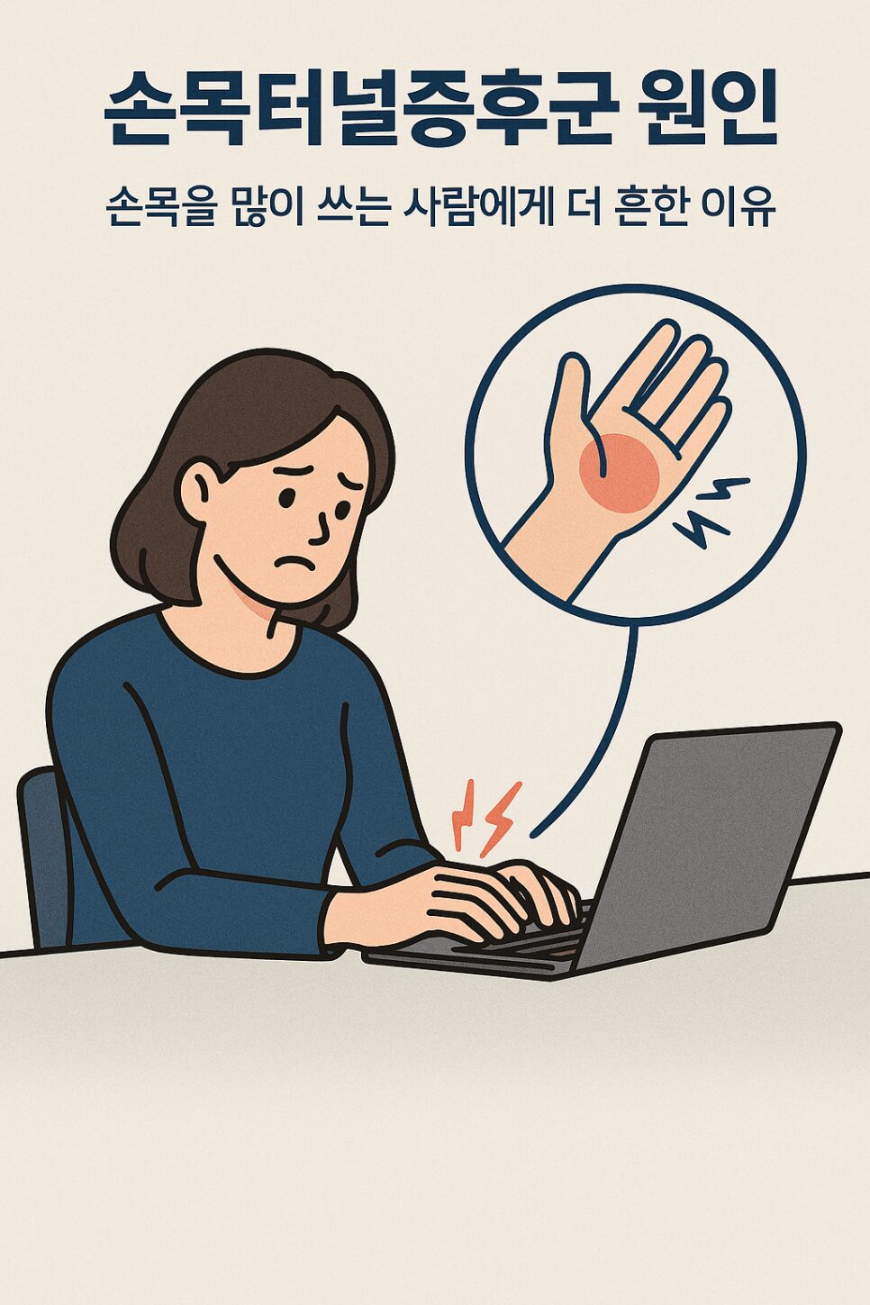 손목터널증후군 원인 손목을 많이 쓰는 사람에게 더 흔한 이유