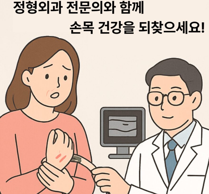 손목통증드퀘르뱅건초염두팔로정형외과